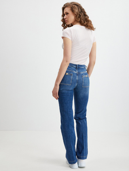 Guess Dunkelblaue Straight Fit Jeans Guess Sexy Straight Marina für Frauen
