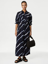 Marks & Spencer Dunkelblaues Marks & Spencer Hemdblusenkleid für Damen