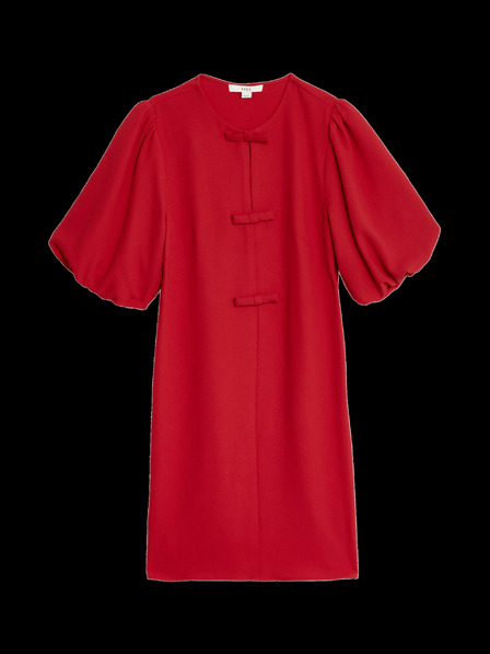 Marks & Spencer Säulenförmig geschnittenes Minikleid mit Zierschleife Marks & Spencer rot
