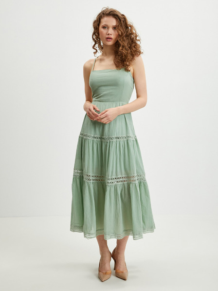 Guess Hellgrünes Damen-Midikleid Guess Safa