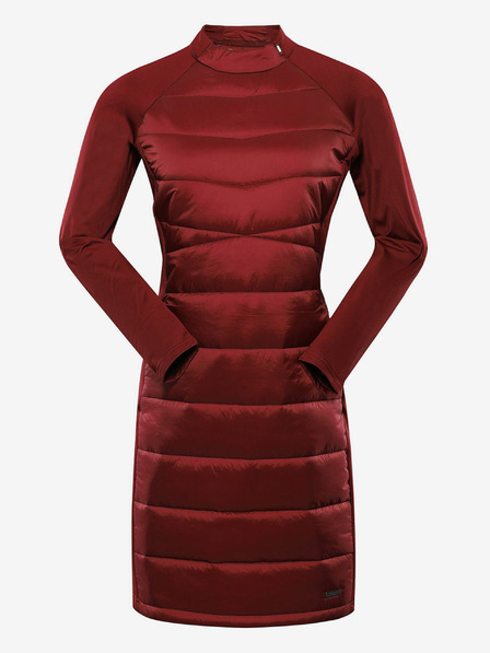 ALPINE PRO Rotes Damen-Winter-Hi-Thermo-Kleid ALPINE PRO OMERA