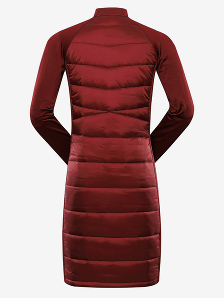 ALPINE PRO Rotes Damen-Winter-Hi-Thermo-Kleid ALPINE PRO OMERA