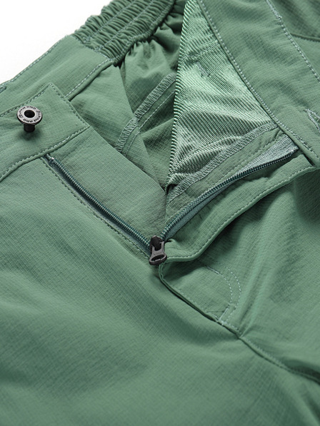 ALPINE PRO Herrenhose mit Wasserabweisung und abnehmbaren Beinen. ALPINE PRO NESC grün