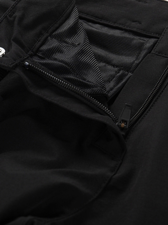 ALPINE PRO Schwarze Damen-Softshell-Hose mit DWR-Behandlung Alpine Pro Akana