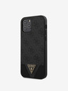 Guess Guess PU 4G Triangle Back Cover für iPhone 12/12 Pro 6.1 Grau