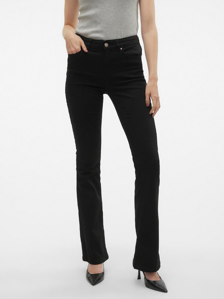 Vero Moda Schwarze Damenjeans mit ausgestellter Passform Vero Moda Flash