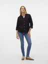 Vero Moda Schwarze Vero Moda Bumpy Bluse für Damen