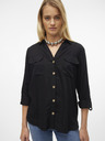 Vero Moda Schwarze Vero Moda Bumpy Bluse für Damen