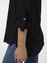 Vero Moda Schwarze Vero Moda Bumpy Bluse für Damen