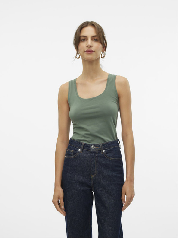 Vero Moda Grünes Vero Moda Lulu Damen-Tank-Top