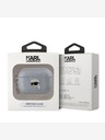 Karl Lagerfeld Karl Lagerfeld PU geprägte Karl Head Hülle für AirPods Pro 2 Silber