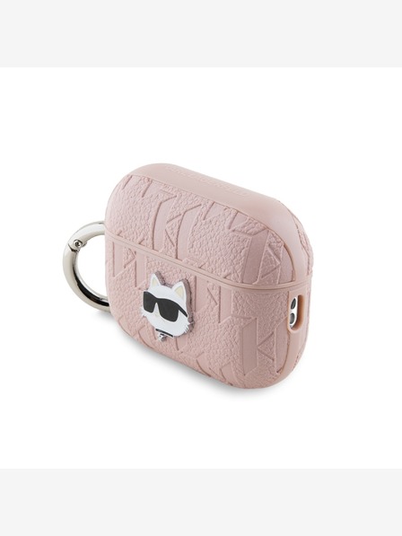 Karl Lagerfeld Karl Lagerfeld PU geprägte Choupette Head Tasche für AirPods Pro 2 Pink