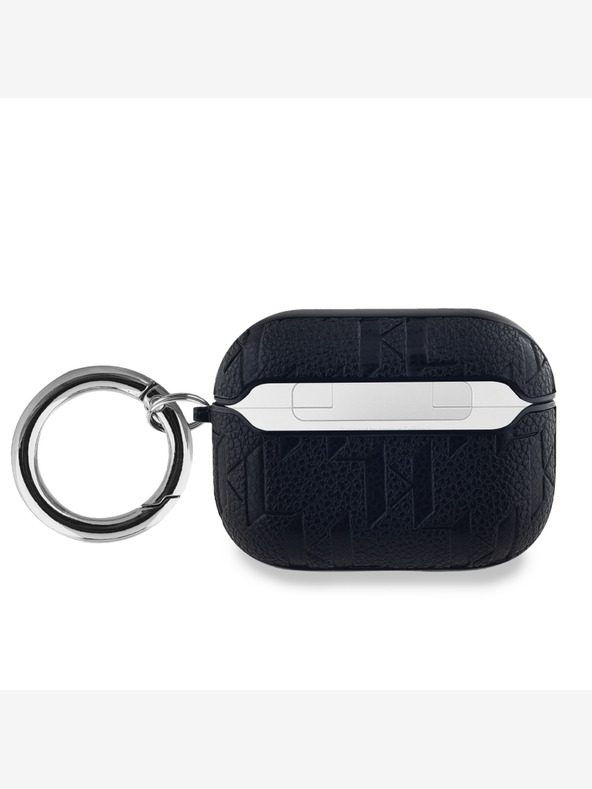 Karl Lagerfeld PU-Prägung Karl und Choupette Köpfe Etui für AirPods Pro Schwarz Karl Lagerfeld
