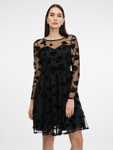 Orsay Schwarzes knielanges Damenkleid ORSAY