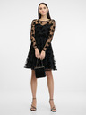 Orsay Schwarzes knielanges Damenkleid ORSAY