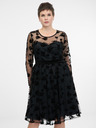 Orsay Schwarzes knielanges Damenkleid ORSAY