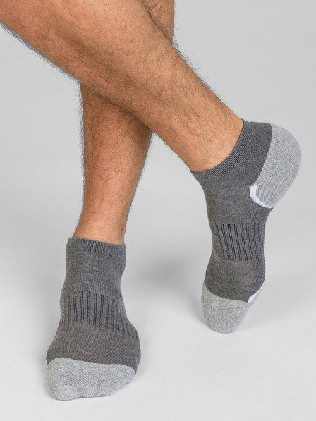 DIM Dreierpack Herren-Sportsocken in grau Dim SPORT IN-SHOE 3x