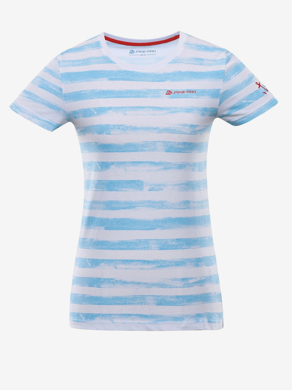 ALPINE PRO Damen Baumwoll-T-Shirt ALPINE PRO WATERA blau