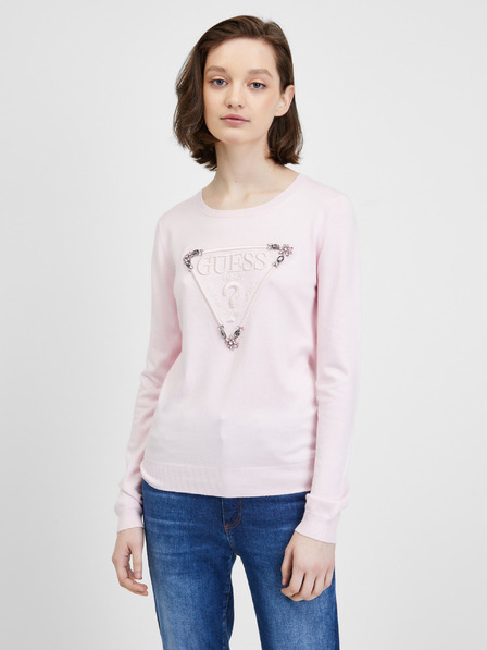 Guess Hellrosa Frauen Guess Ines Sweatshirt