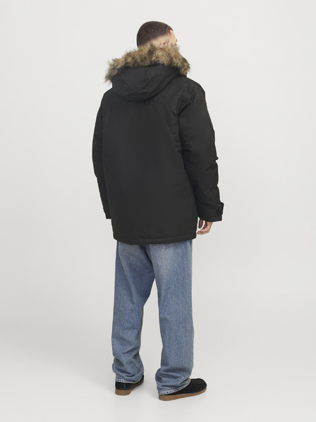 Jack & Jones Schwarzer Jack & Jones Herren Star Parka