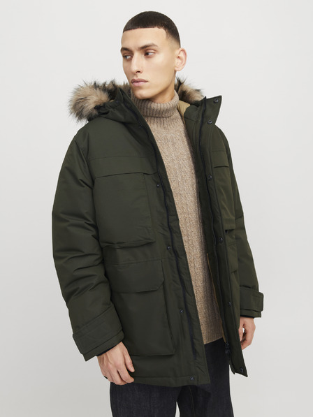 Jack & Jones Khakifarbener Jack & Jones Star Herren-Parka