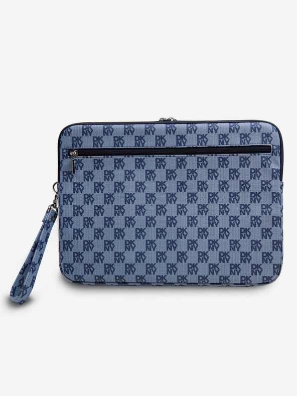 DKNY DKNY PU Leder Karomuster und Streifen Notebook Hülle 13/14 Blau"