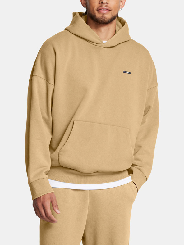Under Armour Herren Hoodie Under Armour UA Icon HWT Flc Wash OS Hood-BRN