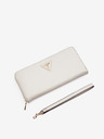 Guess Cremefarbene Damen-Crossbody-Geldbörse Guess