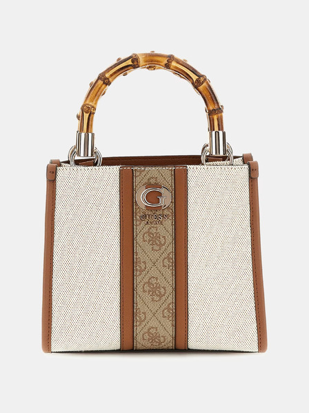 Guess Braun und Creme Guess Handtasche