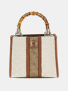 Guess Braun und Creme Guess Handtasche