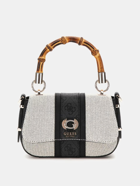 Guess Schwarze und cremefarbene kleine Damenhandtasche von Guess