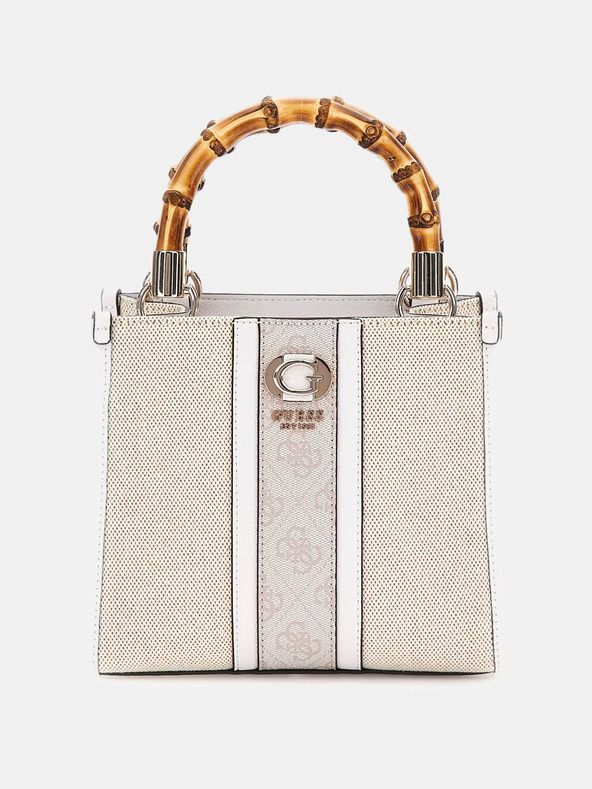 Guess Cremefarbene Guess Handtasche