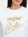 Guess Weißes Guess Icon Sweatshirt für Damen