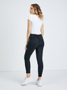 Guess Schwarze Damen-Cropped-Leggings aus Wildleder Guess Maya