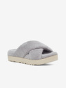 UGG Graue Damen-Kunstfell-Pantoffeln UGG