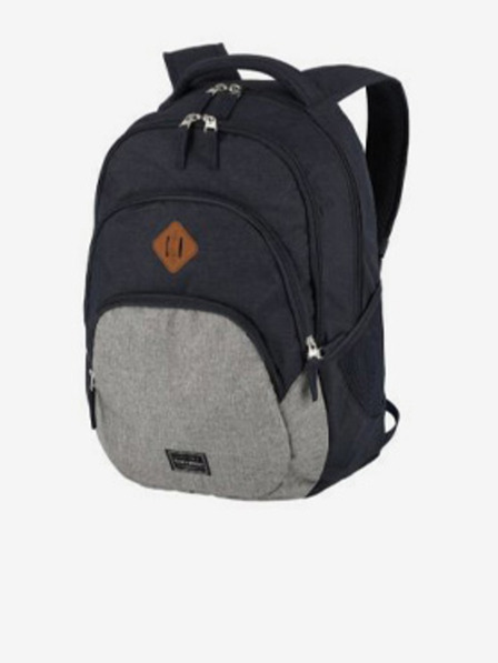 Travelite Dunkelblau Travelite Basics Rucksack Melange Navy/grau