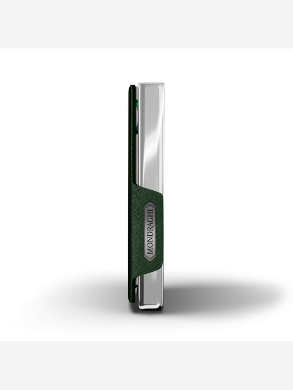 Mondraghi Grün gemusterte Lederbrieftasche Mondraghi Elegance