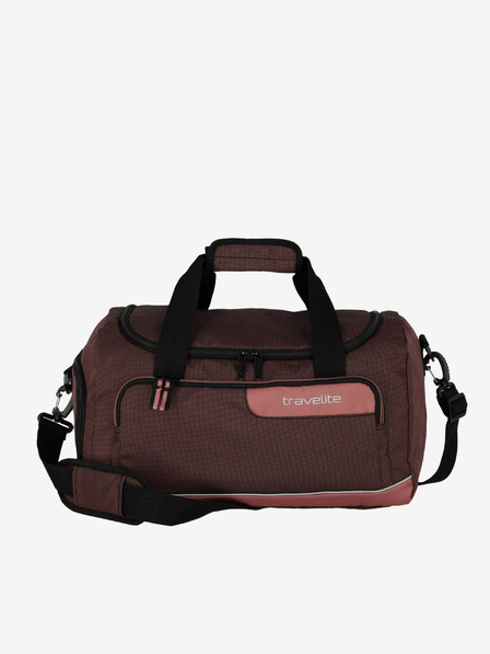 Travelite Rosa und braune Travelite Viia Duffle Reisetasche