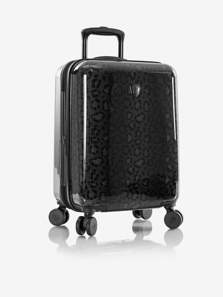 Heys Schwarz gemusterter Reisekoffer Heys Black Leopard S
