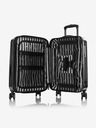 Heys Schwarz gemusterter Reisekoffer Heys Black Leopard S