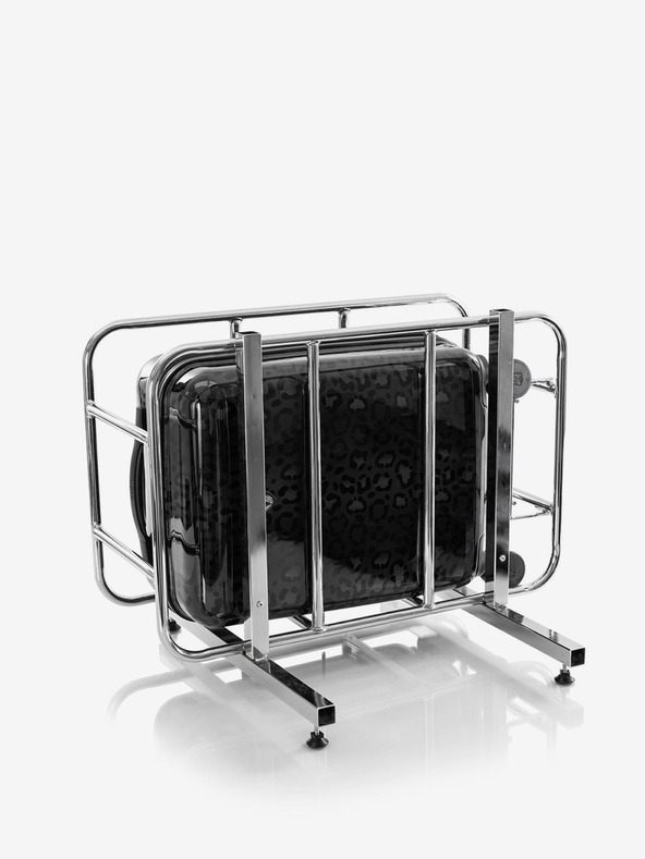 Heys Schwarz gemusterter Reisekoffer Heys Black Leopard S