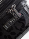 Heys Schwarz gemusterter Reisekoffer Heys Black Leopard S
