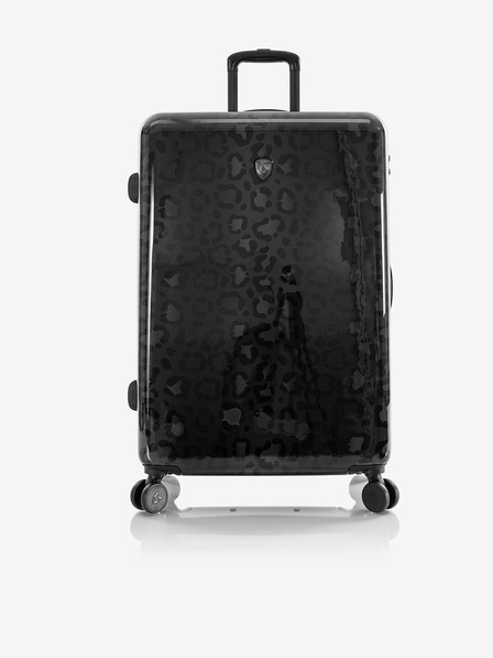 Heys Schwarz gemusterter Reisekoffer Heys Black Leopard L