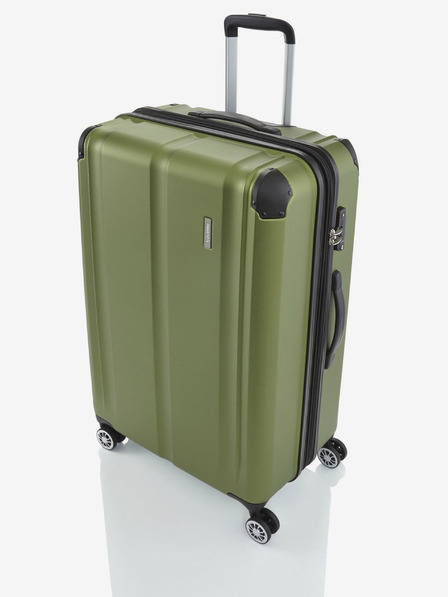 Travelite Grüner Travelite City 4w L Grüner Reisekoffer
