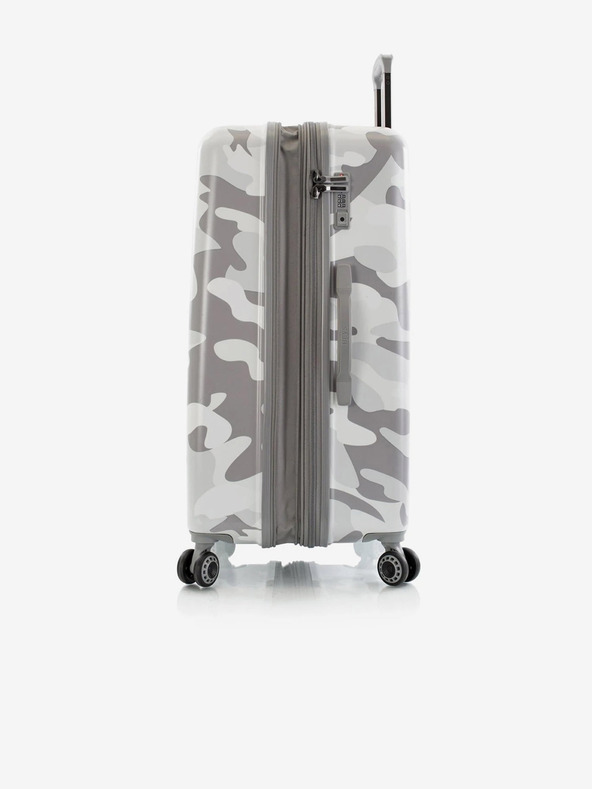 Heys Grau gemusterter Reisekoffer Heys White Camo L