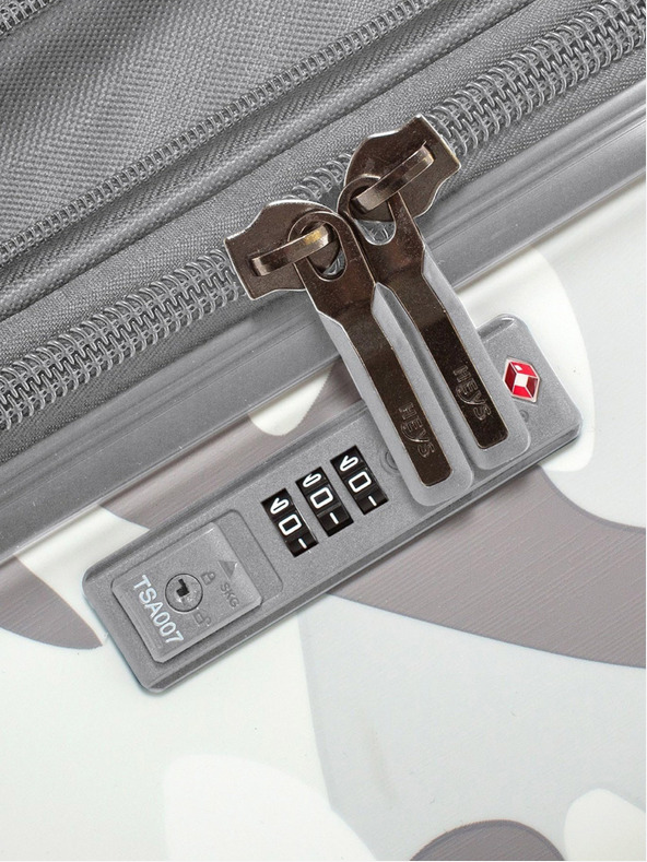 Heys Grau gemusterter Reisekoffer Heys White Camo L