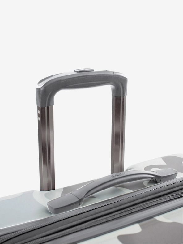 Heys Grau gemusterter Reisekoffer Heys White Camo L