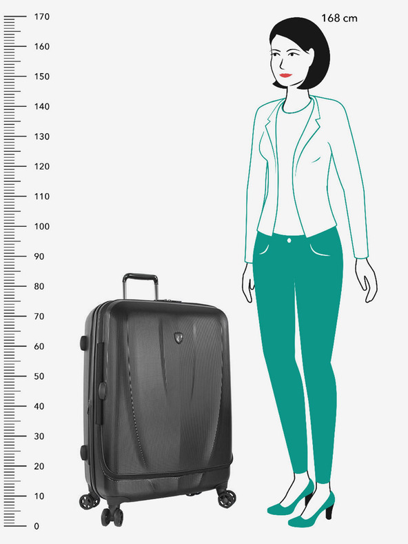Heys Schwarzer Heys Vantage Smart Luggage™-Koffer