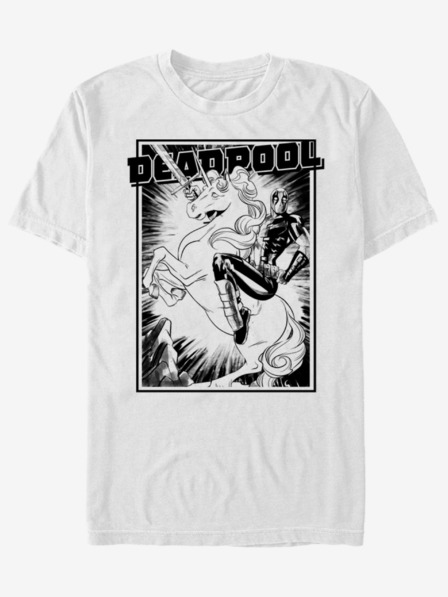 ZOOT.Fan Weißes Unisex-T-Shirt Deadpool Fantasy ZOOT.Fan Marvel