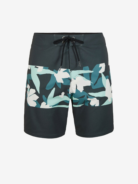 O'Neill Grün und grau gemusterte Herren O'Neill HYPERFREAK CAMORRO 17'' BOARDSHORTS